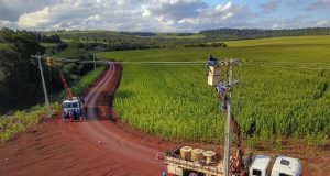 instalação de energia elétrica no campo