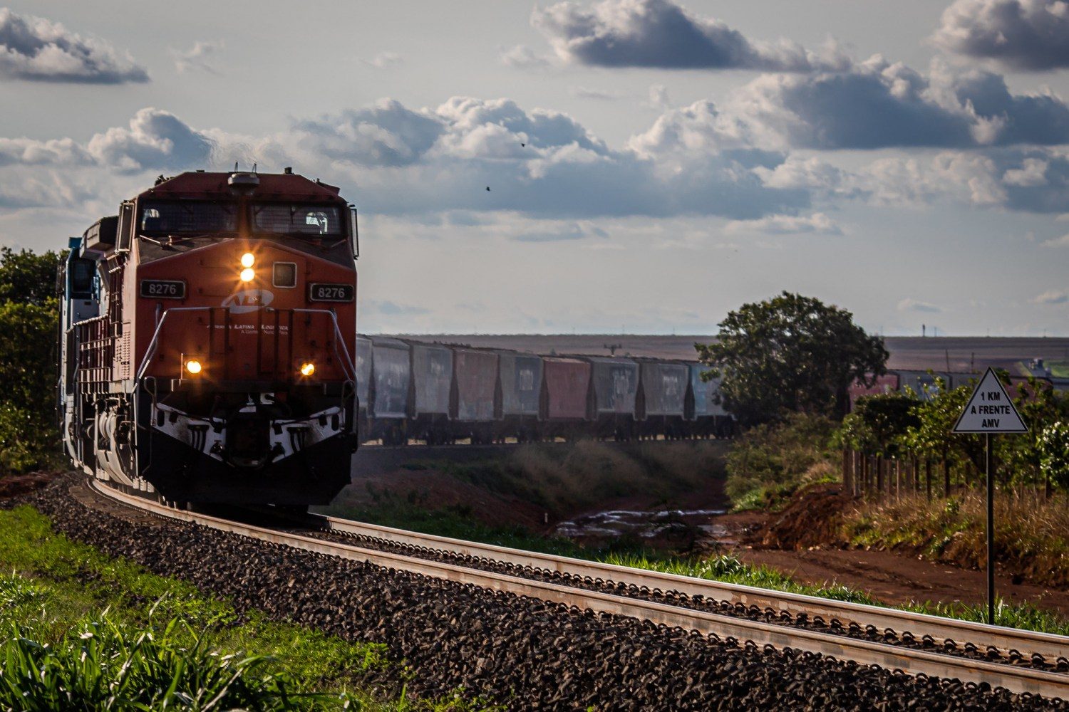 Ferrovia Norte Brasil - Ferronorte. Trem, Estrada de ferro. Vagão