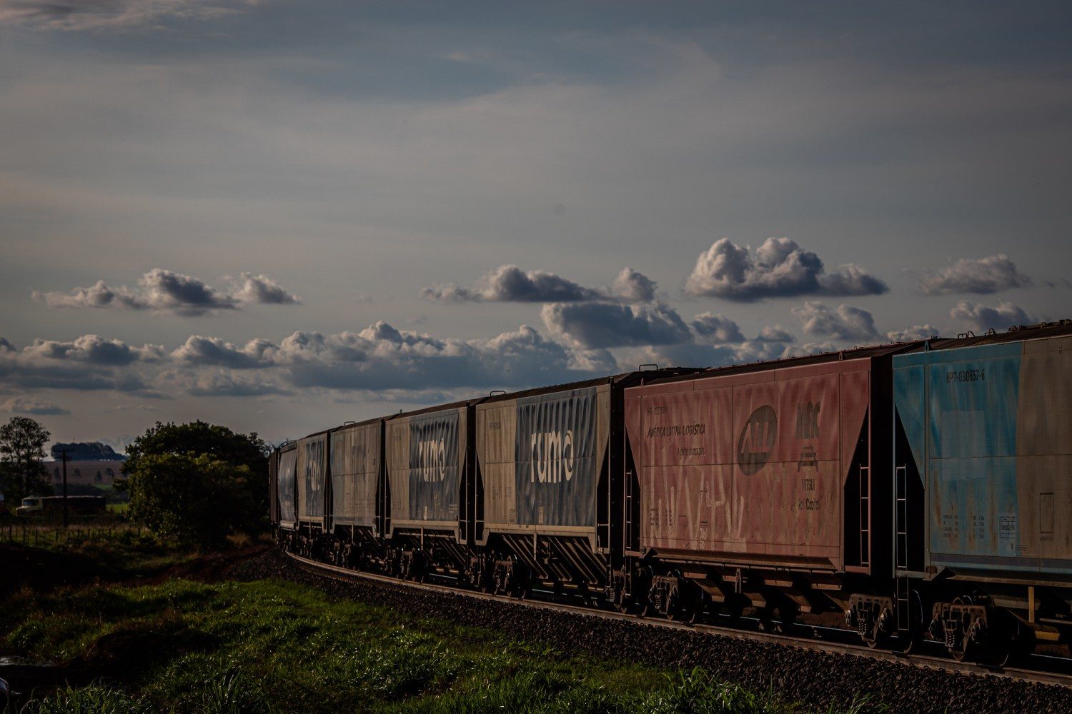 Ferrovia Norte Brasil - Ferronorte. Trem, Estrada de ferro. Vagão