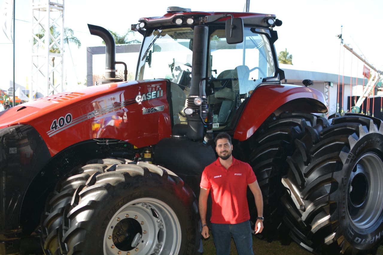 Trator Case apresentado pela Pivot na AgroBrasília 2022. Foto: Thiago Pereira