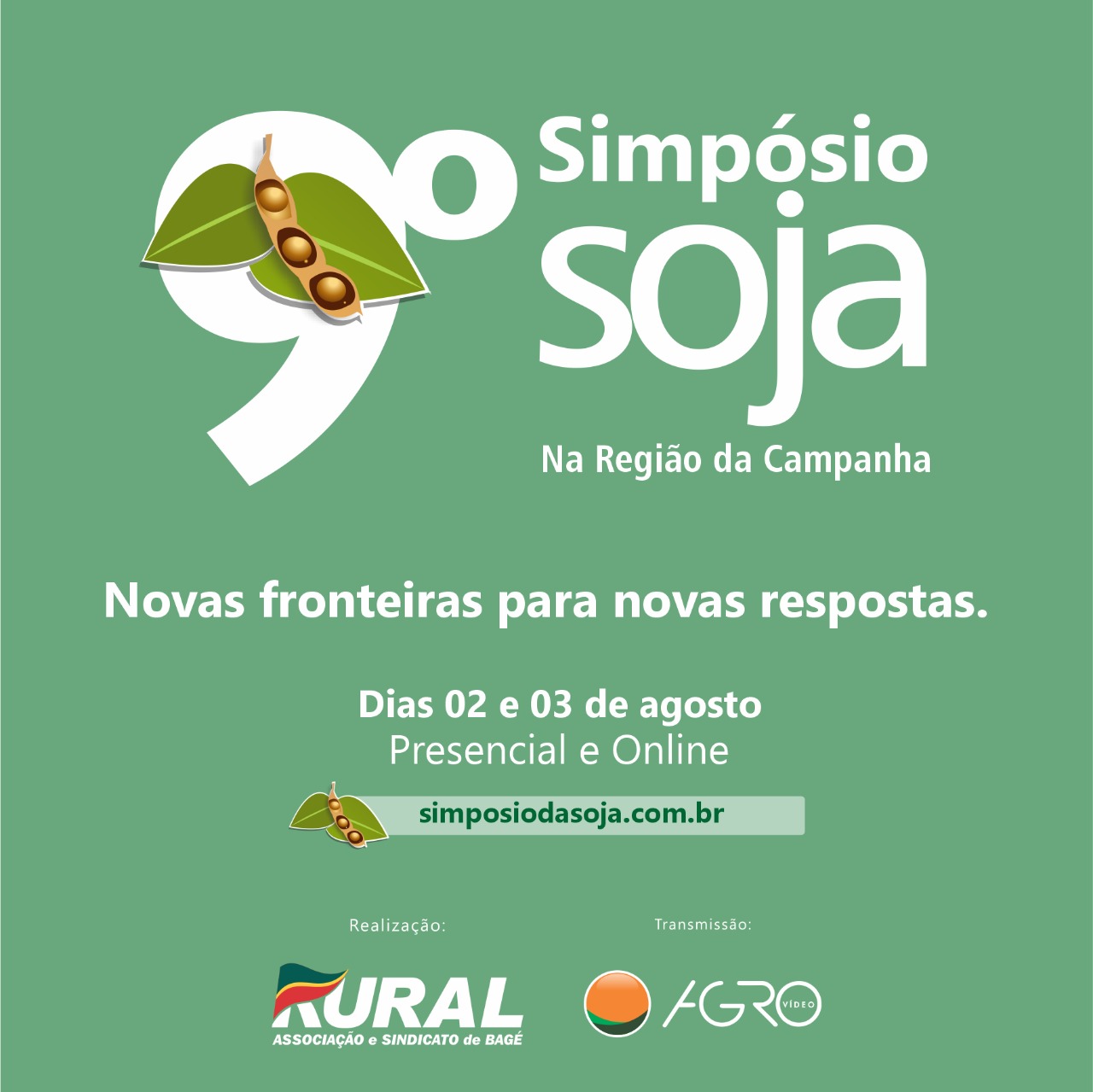 9º Simpósio da Soja na Região da Campanha debaterá a expansão do cultivo na nova fronteira agrícola do RS e as soluções para problemas de déficit hídrico