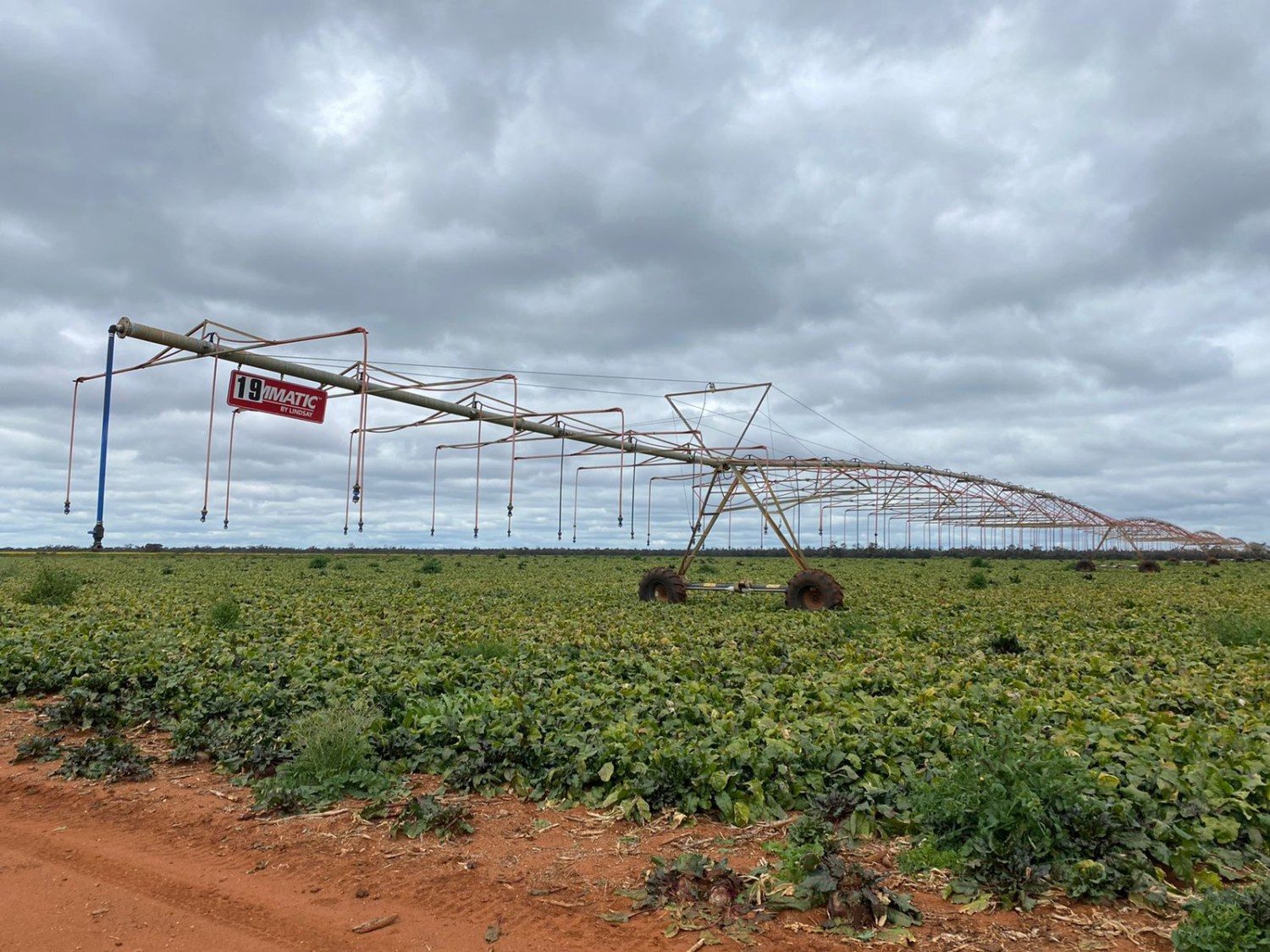 Sistema de irrigação na Austrália