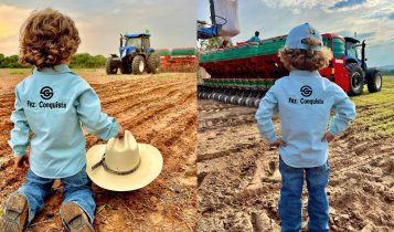agricultor mirim planta soja aos tres anos de idade - 1