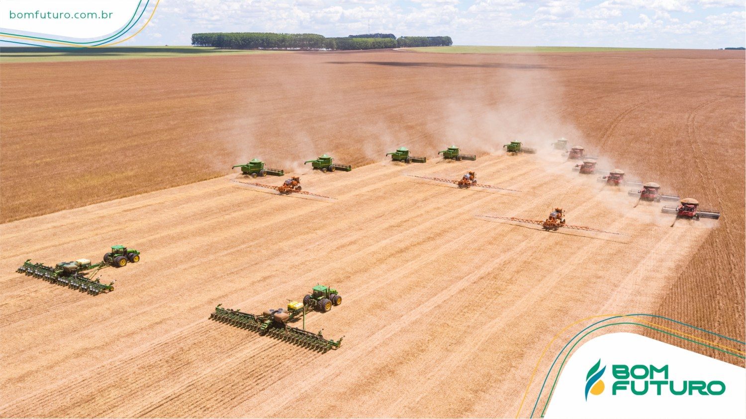 Bom Futuro registra “bloco da produtividade” na colheita da soja