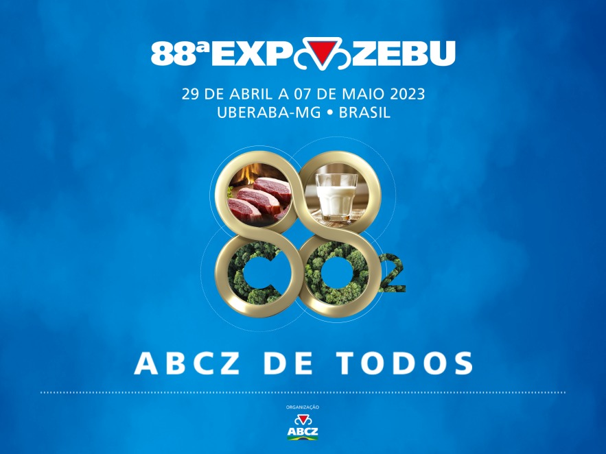 imagem logo da expozebu 2023 - edicao 88 da feira