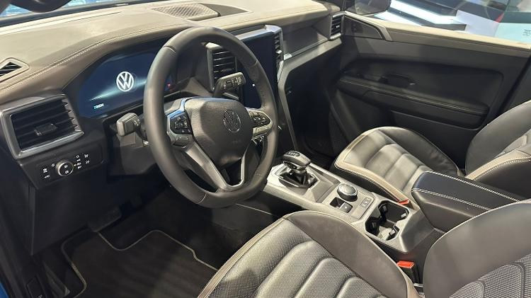 nova amarok da volkswagem - parte interna