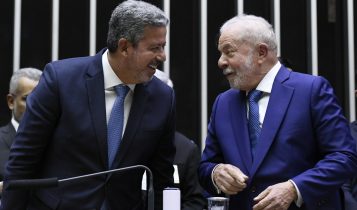presidente da Câmara dos Deputados, deputado Arthur Lira (PP-AL) - presidente da República eleito, Luiz Inácio Lula da Silva