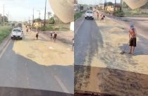 Caminhões de grãos são alvo de assaltantes na BR-135