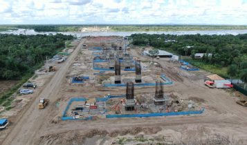 Construção da ponte da Rota Bioceânica está a todo vapor em Mato Grosso do Sul 1