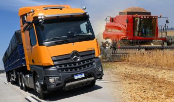 caminhao mercedes-benz safra de graos