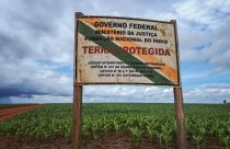 placa governo federal - terra protegida indigenas -