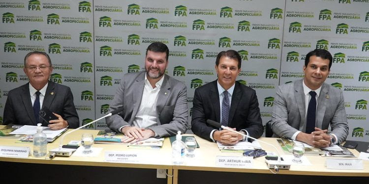 reunião-almoço da Frente Parlamentar da Agropecuária - arthur maia - pedro lupion