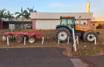 Operação Ápate em Uberlândia máquina agrícola