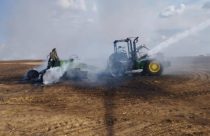 Incêndio destrói trator e 600 hectares de palhada de milho em fazenda
