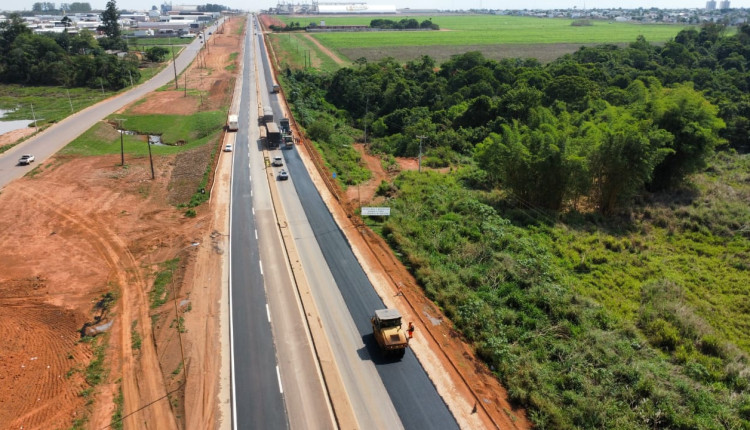 Obras de duplicação da BR-163