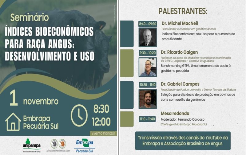 evento da raca angus - indices bioeconomicos