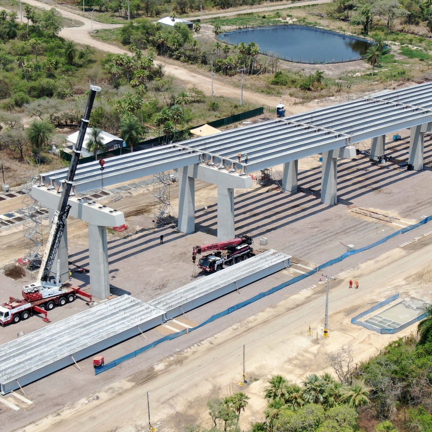 ponte em construcao - rota bioceanica