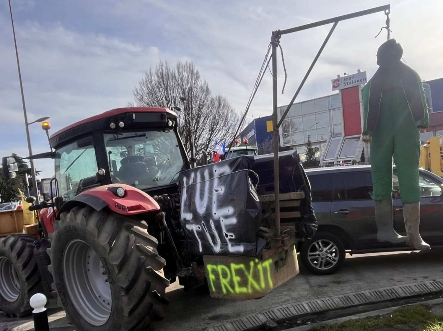 protesto de agricultores franceses