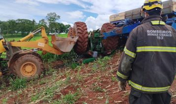 Grave acidente com trator deixa vítima fatal em Iraí de Minas