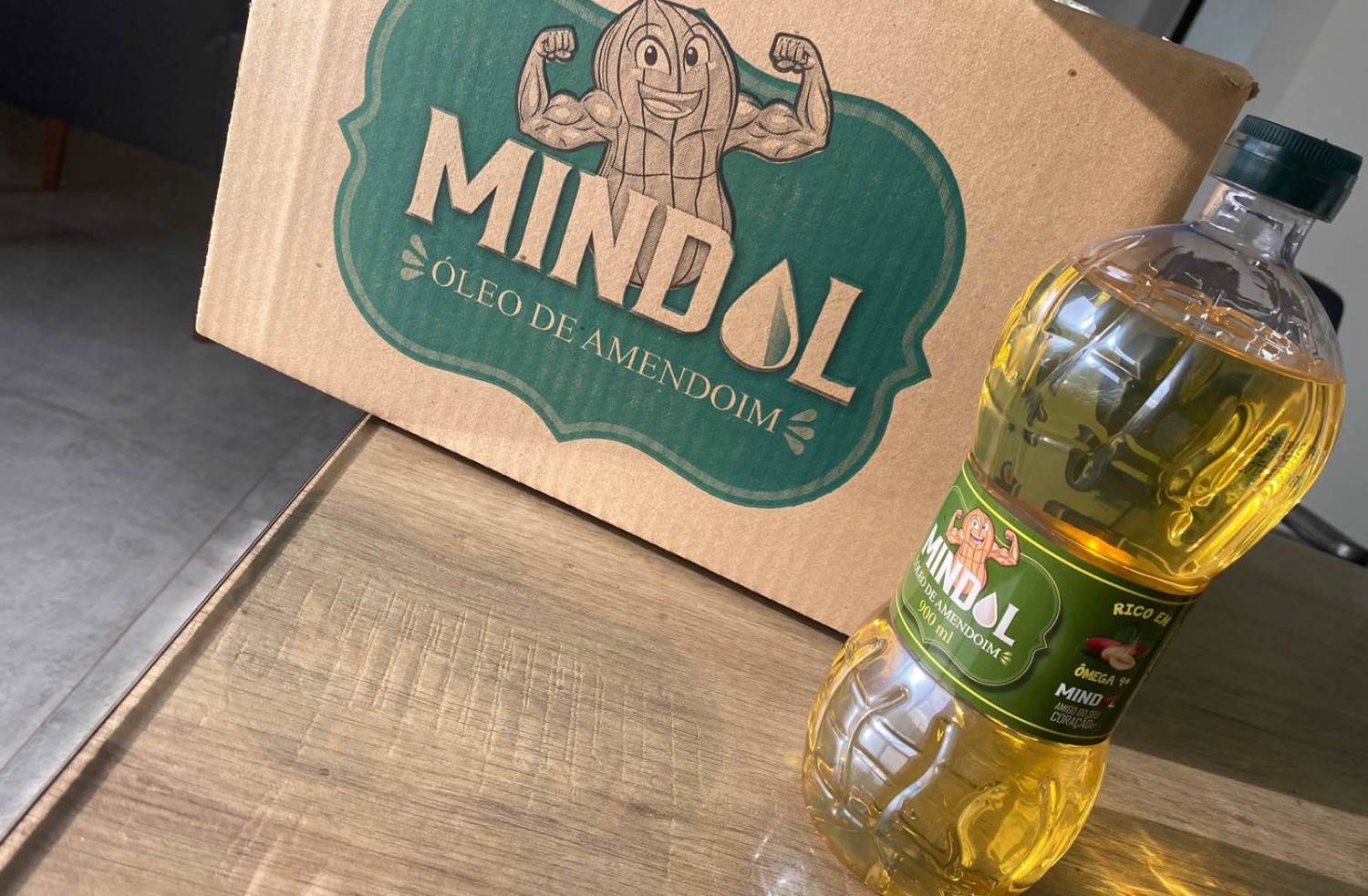 Mindol - óleo de amendoim em embalagens de 900ml 2