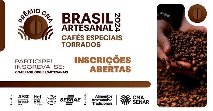 Prêmio CNA Brasil Artesanal abre inscrições para concurso de cafés especiais torrados
