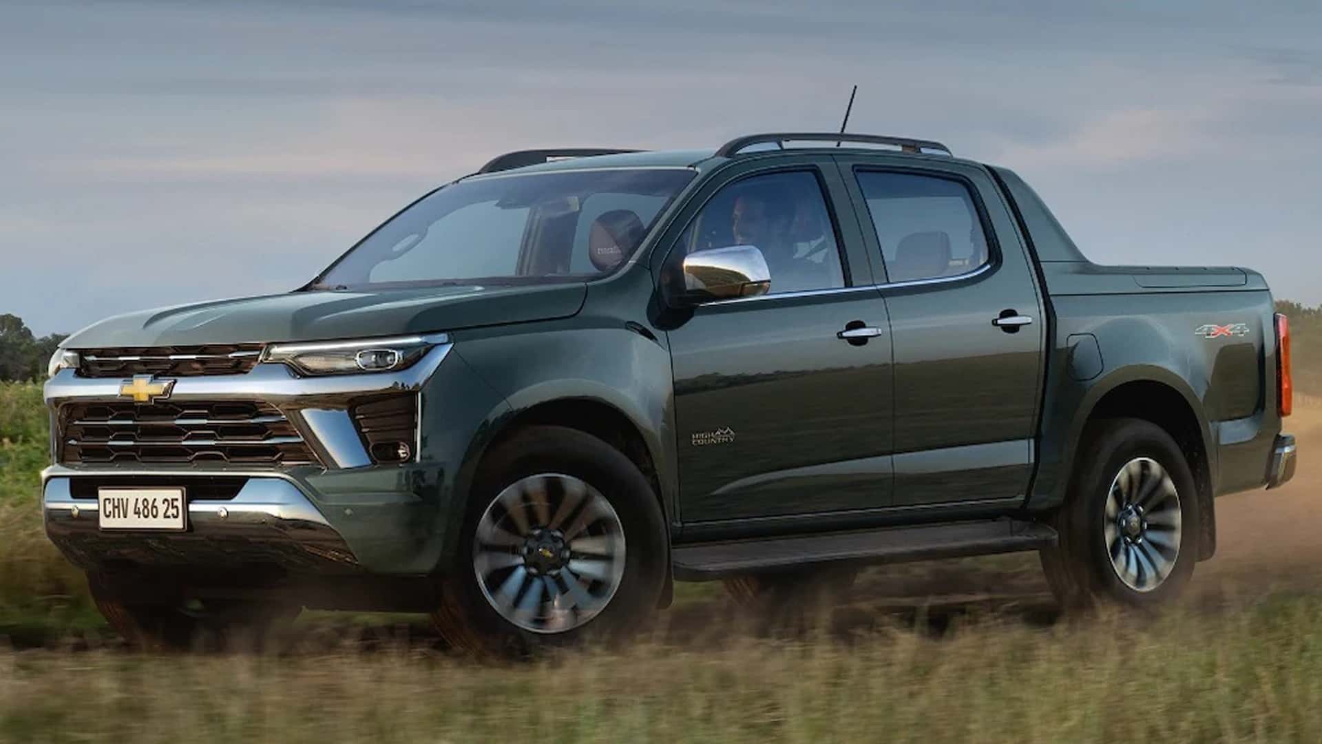 Nova Chevrolet S10 2025 é revelada com novo visual e painel digital