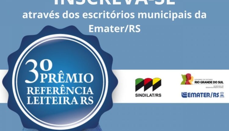 SINDILAT: Última semana de inscrições ao 3º Prêmio Referência Leiteira