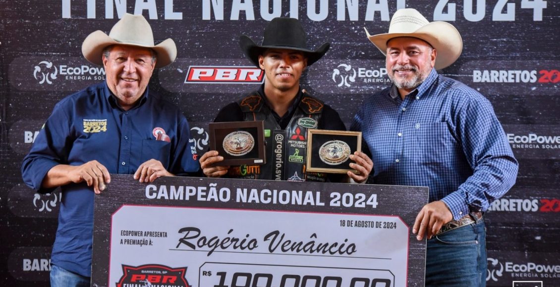 Peão mato-grossense Rogério Silva, é o Campeão Nacional da PBR Brazil 2024