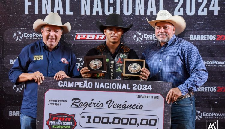 Peão mato-grossense Rogério Silva, é o Campeão Nacional da PBR Brazil 2024