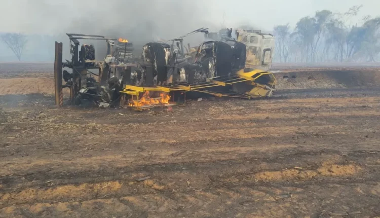 Funcionários de usina morrem tentando apagar incêndio em Urupês (SP) — Foto: Reprodução / WhatsApp