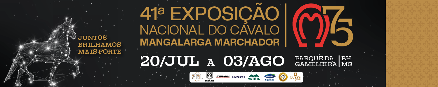 Campeões da 41ª Exposição Nacional do Cavalo Mangalarga Marchador