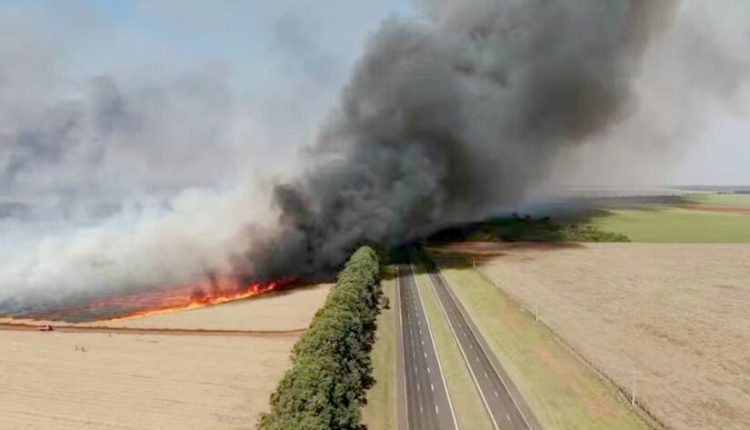 incendio-rodovia-raposo-tavares-divulgacao-policia-rodoviaria