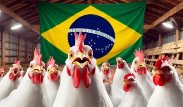 Producao de carne de frango cresceu mais de 1000 no Brasil