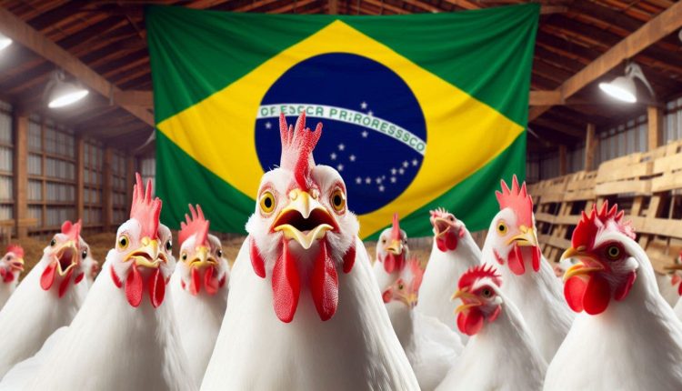 Producao de carne de frango cresceu mais de 1000 no Brasil