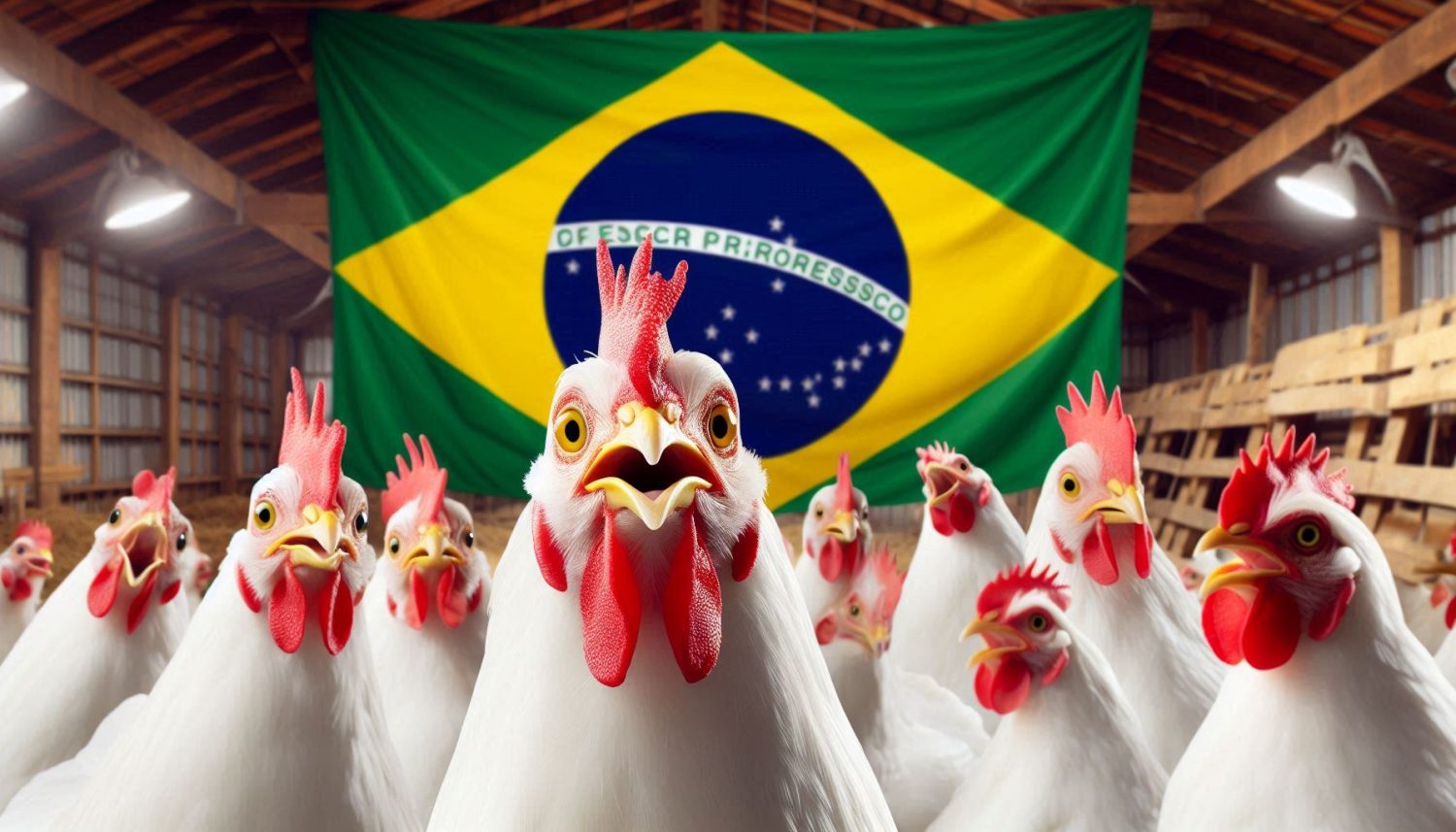 Producao de carne de frango cresceu mais de 1000 no Brasil