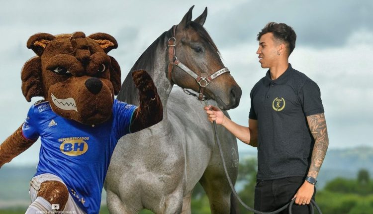 Kaio Jorge vaquejada - jogador do cruzeiro - mascote do cruzeiro