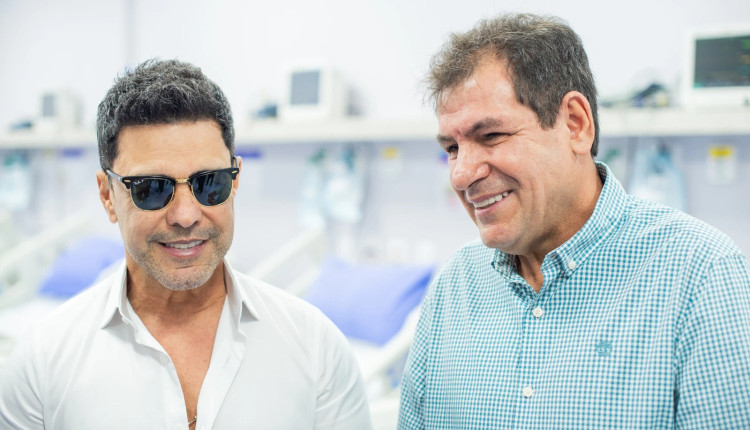 Zeze di Camargo e Wagner Miranda - idealizador do hospital