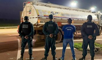 Sefa apreende 20 mil litros de combustíveis e 24 mil unidades de cachaça na BR-163