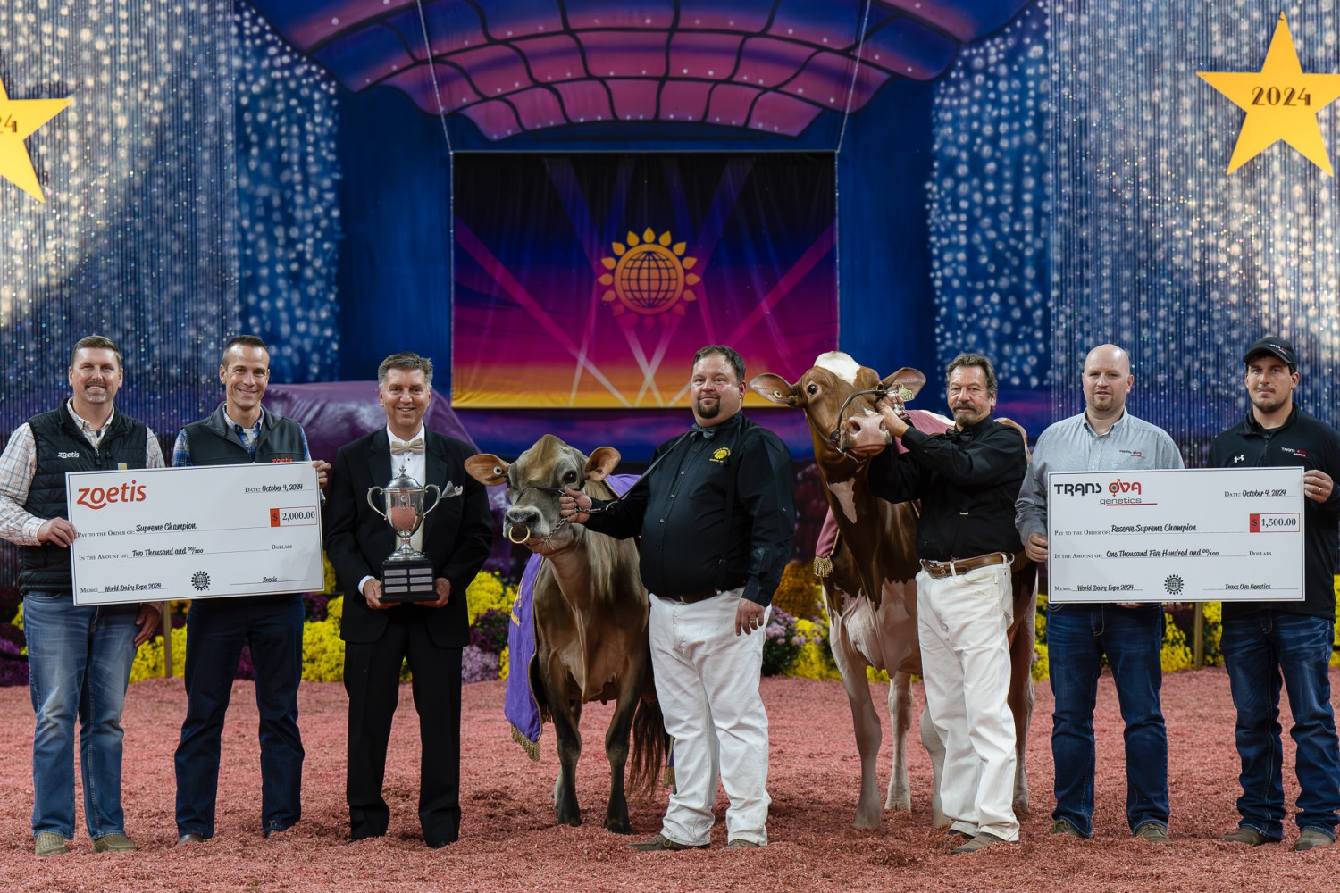 Stoney Point Joel Bailey foi coroado 'Campeão Supremo' na World Dairy Expo de 2024.