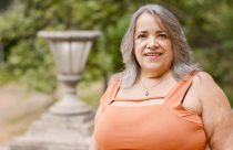 Helena Dutra Lutgens, presidente da APqC, durante visita ao IAC