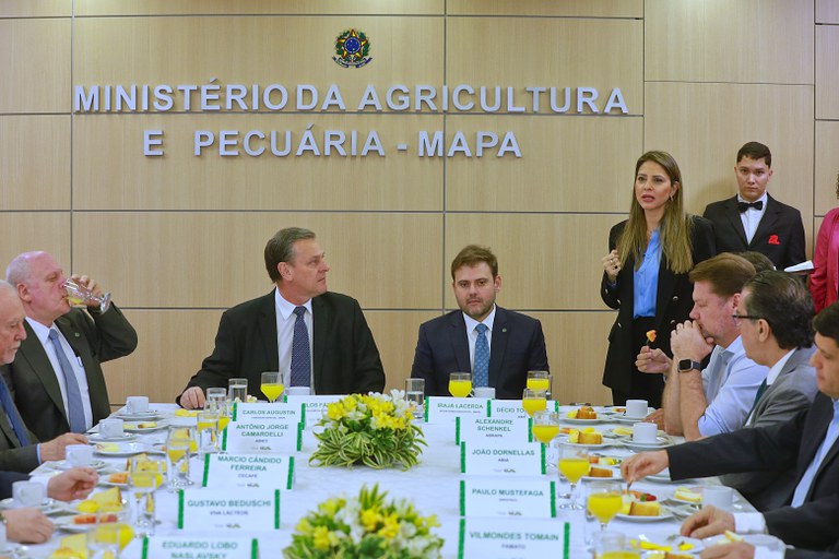 Em reunião com o setor privado, ministro Carlos Fávaro destaca resultados do agro durante o segundo ano do governo Lula