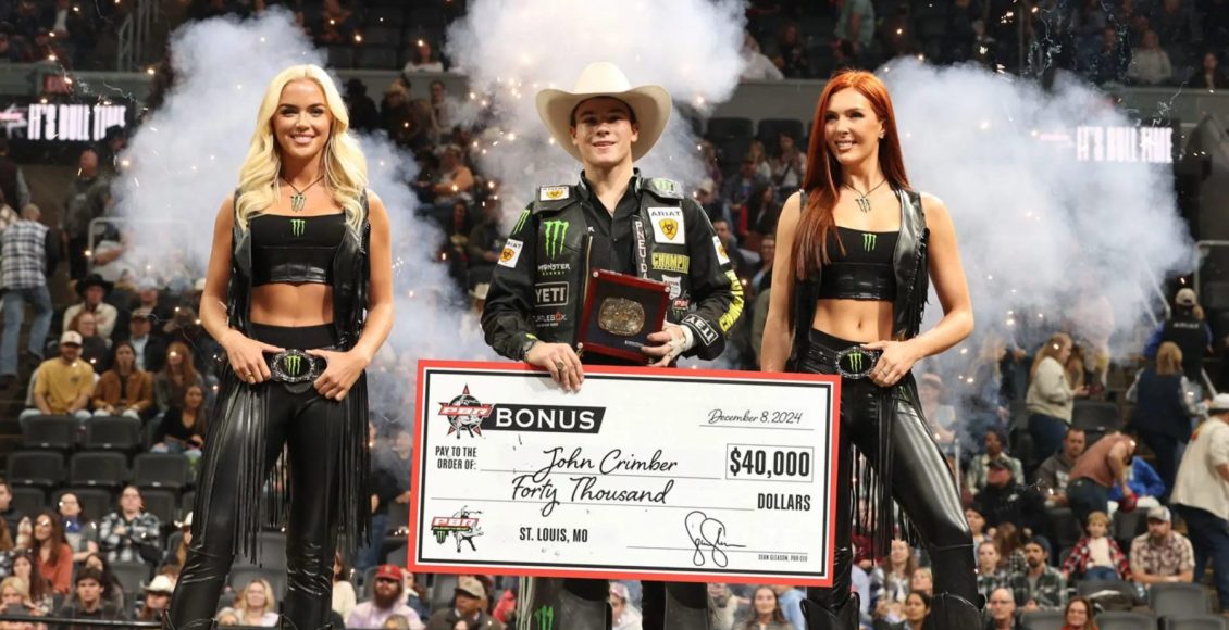 Favorito da PBR, John Crimber vence e dispara na disputa mundial de melhor cowboy