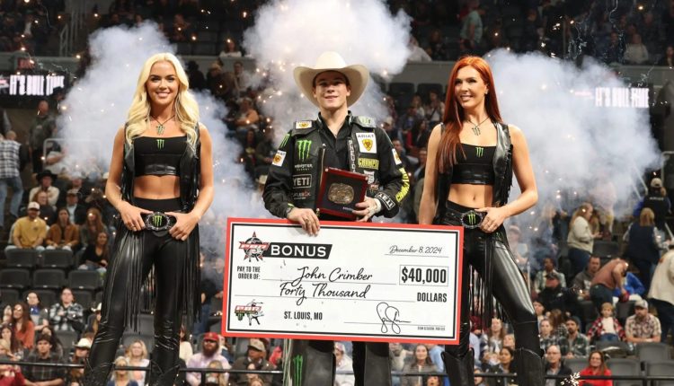 Favorito da PBR, John Crimber vence e dispara na disputa mundial de melhor cowboy