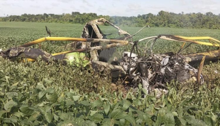 piloto derruba avião agrícola e morre queimado