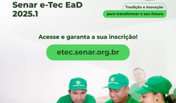 Inscrições para cursos técnicos do Senar/SC encerram nesta sexta-feira, dia 17 de janeiro