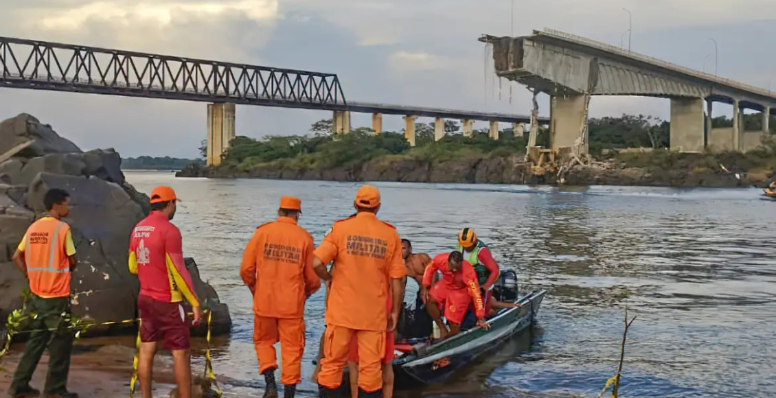 ponte sobre o rio tocantins - divisa com maranhao - queda de ponte