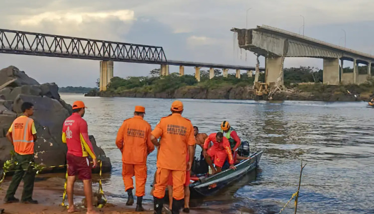 ponte sobre o rio tocantins - divisa com maranhao - queda de ponte