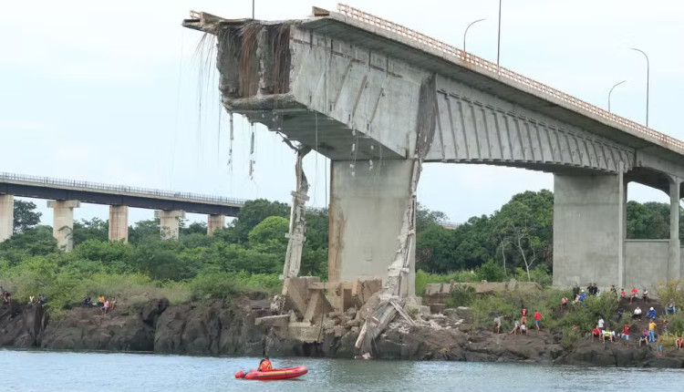 ponte sobre o rio tocantins - divisa com maranhao - queda de ponte Ponte Juscelino Kubitschek