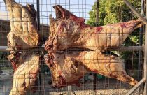 Assado de carcaça inteira de búfalo ganha espaço mais uma vez no aniversário de Passo do Sobrado