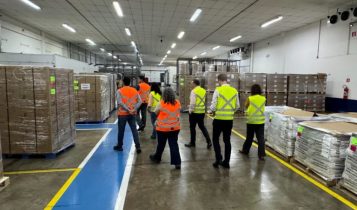 Equipe do Mapa em São Paulo visitou o porto seco em Campinas (Foto: Ana Maio/SFA-SP)